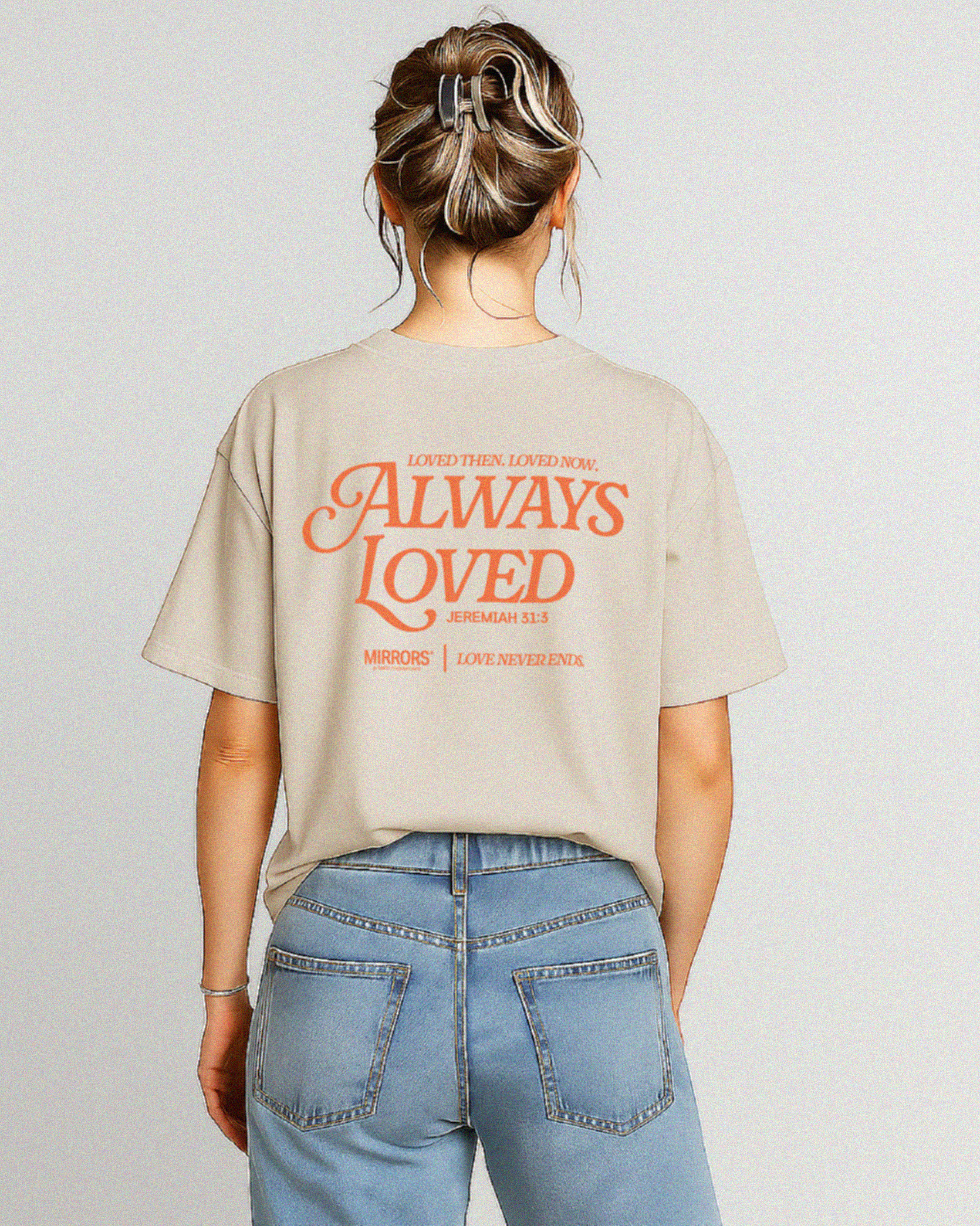 Always Loved Beige Loose Tee – Mirrors®