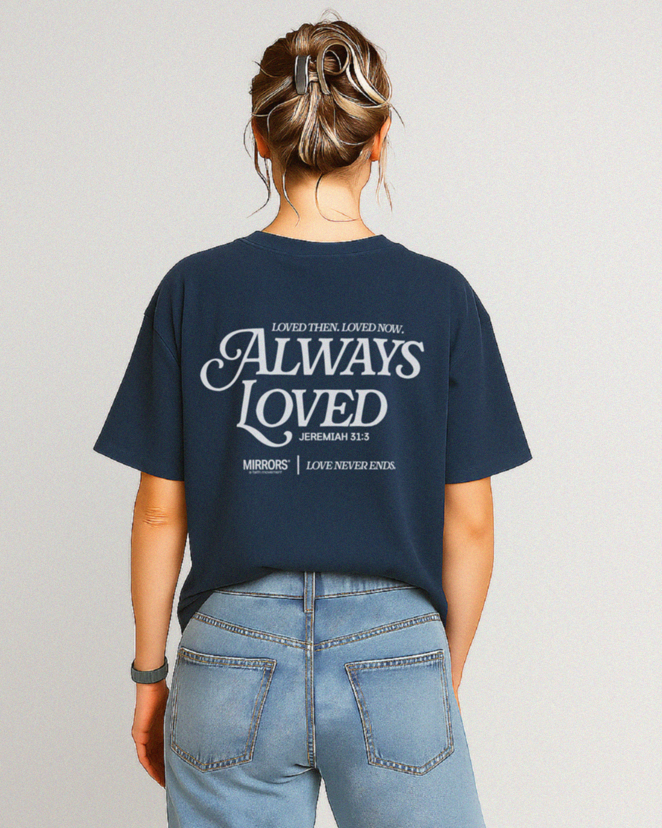 Always Loved Blue Loose Tee – Mirrors®